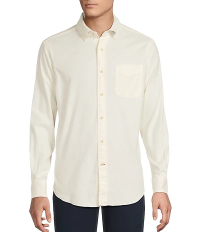 Cremieux Blue Label Garment Dyed Oxford Long Sleeve Woven Shirt