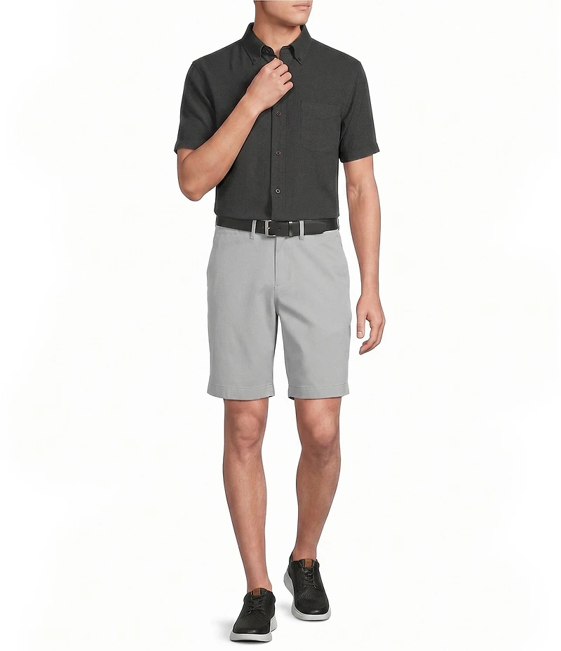 Cremieux Blue Label Garment Dyed Short Sleeve Woven Shirt