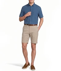Cremieux Blue Label Garment Dyed Short Sleeve Woven Shirt
