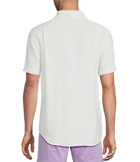 Cremieux Blue Label Garment Dyed Short Sleeve Woven Shirt