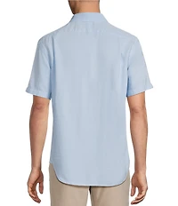 Cremieux Blue Label Garment Dyed Short Sleeve Woven Shirt