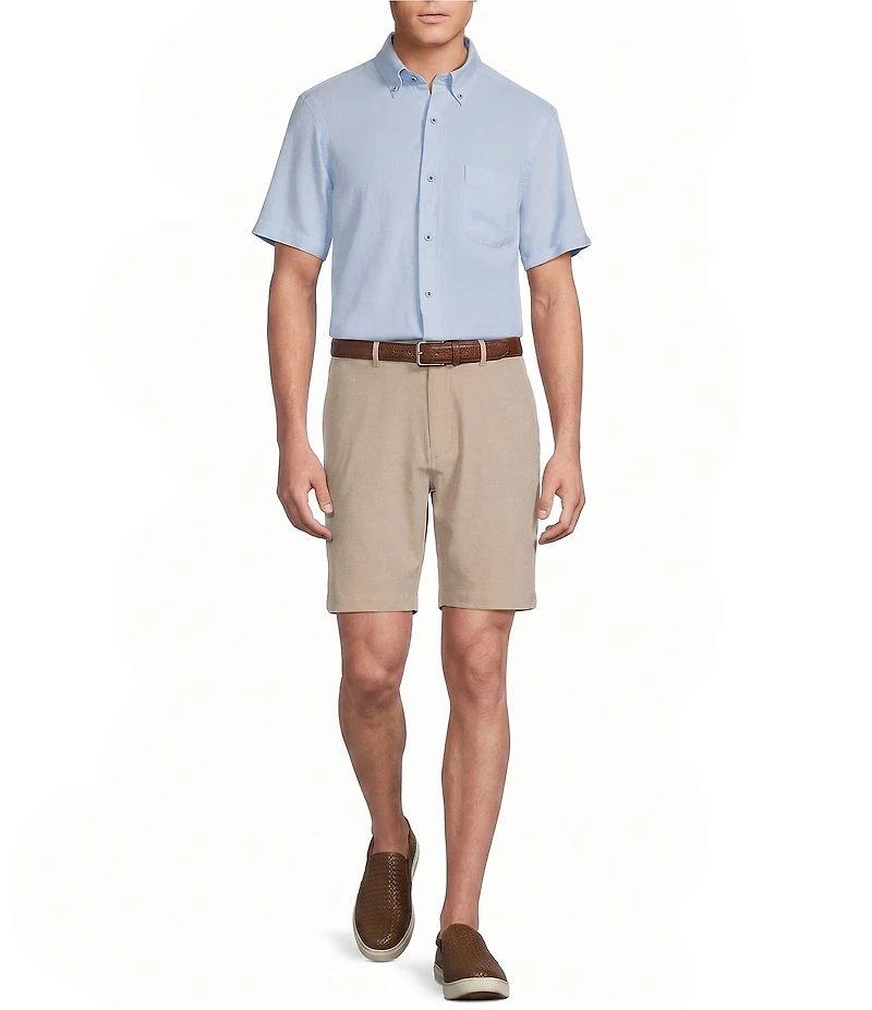 Cremieux Blue Label Garment Dyed Short Sleeve Woven Shirt