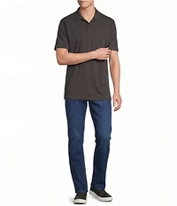 Cremieux Blue Label Garment Dyed Solid Short Sleeve Polo Shirt