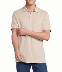 Cremieux Blue Label Garment Dyed Solid Short Sleeve Polo Shirt