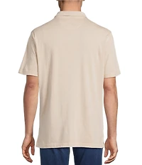 Cremieux Blue Label Garment Dyed Solid Short Sleeve Polo Shirt