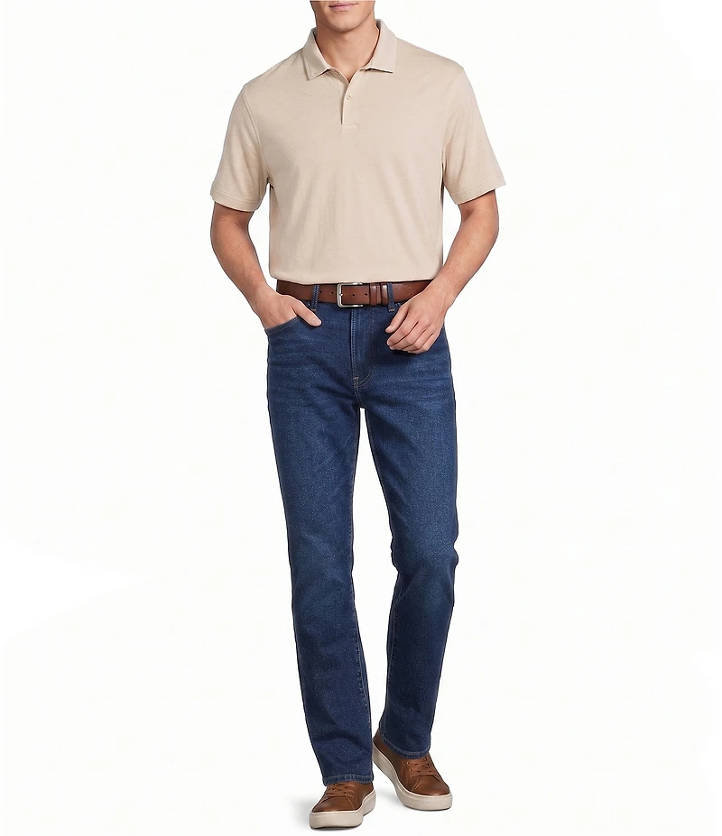 Cremieux Blue Label Garment Dyed Solid Short Sleeve Polo Shirt