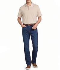 Cremieux Blue Label Garment Dyed Solid Short Sleeve Polo Shirt