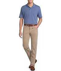 Cremieux Blue Label Garment Dyed Solid Short Sleeve Polo Shirt