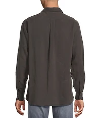 Cremieux Blue Label Garment Dyed Twill Long Sleeve Woven Shirt