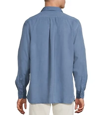 Cremieux Blue Label Garment Dyed Twill Long Sleeve Woven Shirt