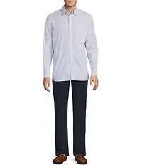 Cremieux Blue Label Geometric Comfort Stretch Long Sleeve Woven Shirt