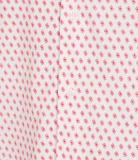 Cremieux Blue Label Geometric Diamond Print Short Sleeve Coat Front Shirt