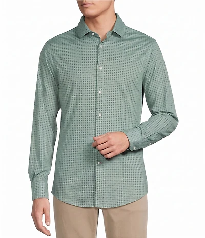 Cremieux Blue Label Geometric Interlock Cotton Shirt