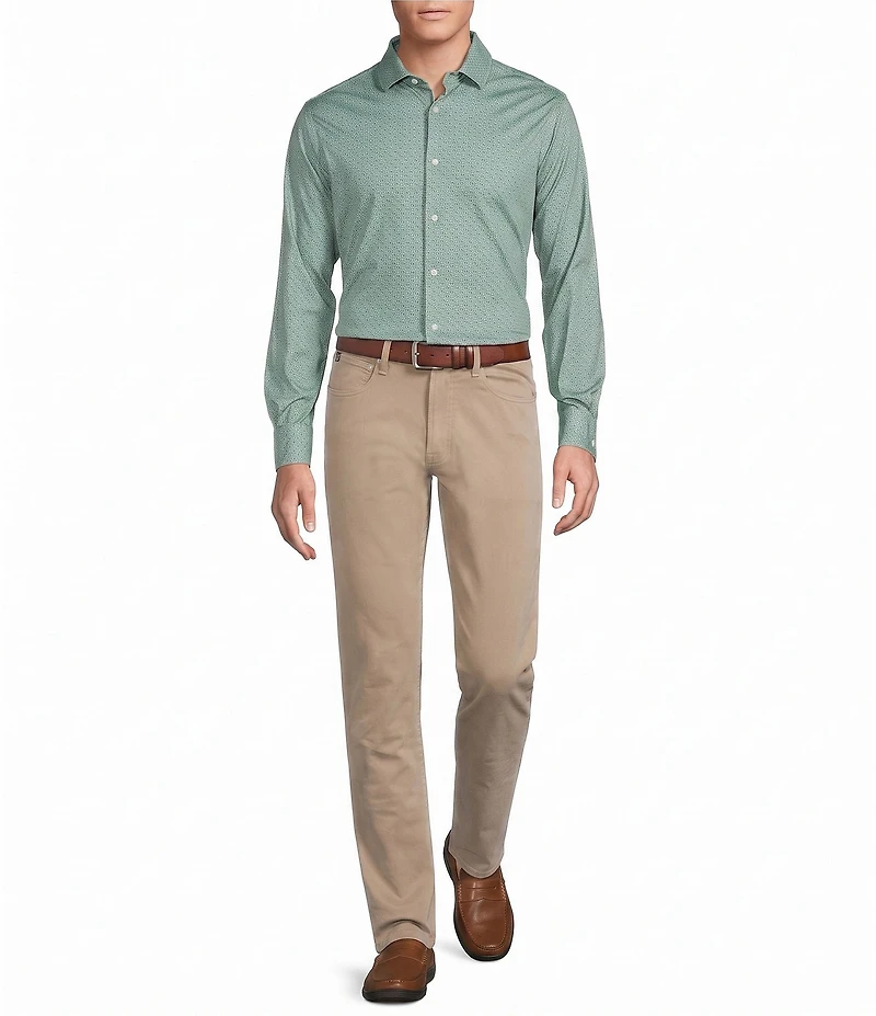 Cremieux Blue Label Geometric Interlock Cotton Shirt
