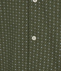 Cremieux Blue Label Geometric Print Coat Front Short Sleeve Shirt