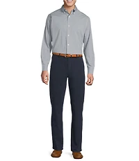 Cremieux Blue Label Geometric Print Poplin Long Sleeve Woven Shirt