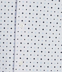 Cremieux Blue Label Geometric Short Sleeve Coat Front Shirt