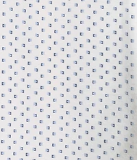 Cremieux Blue Label Geometric Square Print Short Sleeve Polo Shirt