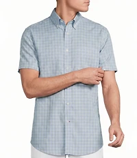 Cremieux Blue Label Gingham Oxford Short Sleeve Woven Shirt