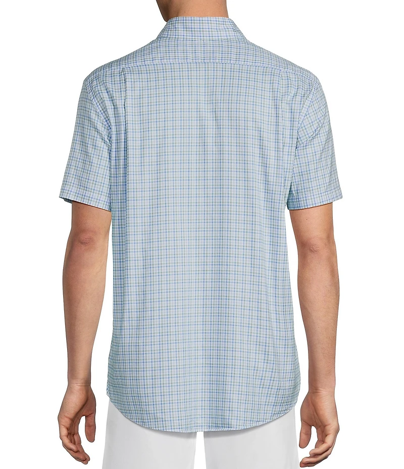 Cremieux Blue Label Gingham Oxford Short Sleeve Woven Shirt