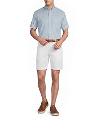 Cremieux Blue Label Gingham Oxford Short Sleeve Woven Shirt