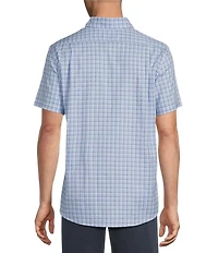 Cremieux Blue Label Gingham Oxford Short Sleeve Woven Shirt