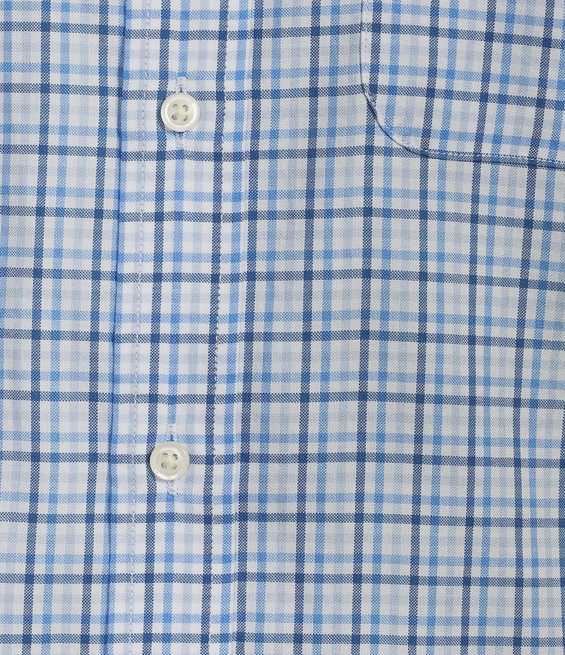 Cremieux Blue Label Gingham Oxford Short Sleeve Woven Shirt