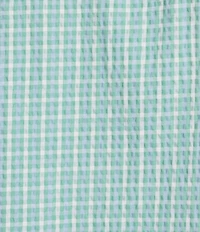 Cremieux Blue Label Gingham Seersucker Performance Short Sleeve Button Front Woven Shirt