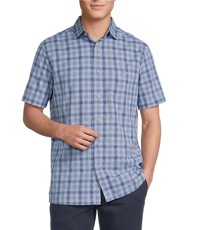 Cremieux Blue Label Gingham Short Sleeve Woven Shirt