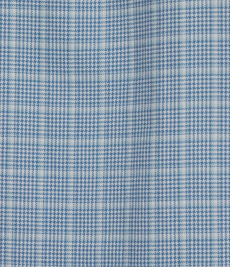 Cremieux Blue Label Glen Plaid Lightweight Oxford Short Sleeve Woven Shirt
