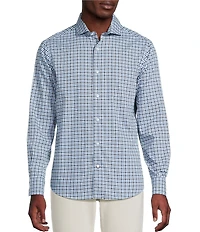 Cremieux Blue Label Grid Check BRRR Oxford Long Sleeve Woven Shirt