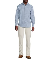 Cremieux Blue Label Grid Check BRRR Oxford Long Sleeve Woven Shirt