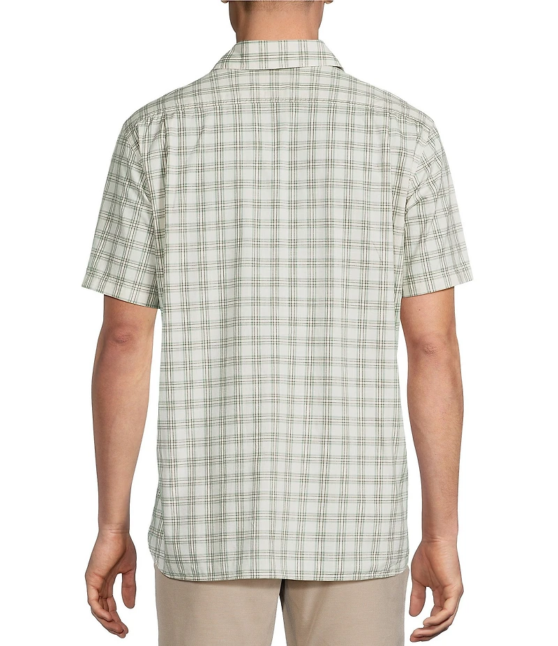 Cremieux Blue Label Grid Plaid Short Sleeve Woven Shirt