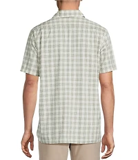 Cremieux Blue Label Grid Plaid Short Sleeve Woven Shirt