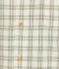 Cremieux Blue Label Grid Plaid Short Sleeve Woven Shirt