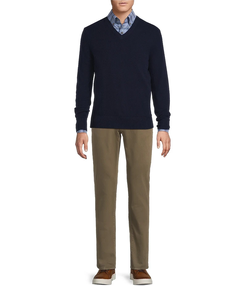 Cremieux Blue Label Heather Twill Long Sleeve Woven Shirt