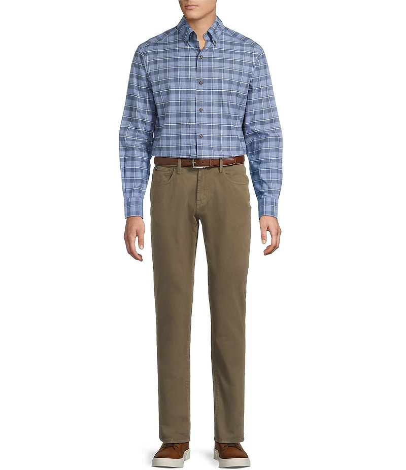 Cremieux Blue Label Heather Twill Long Sleeve Woven Shirt