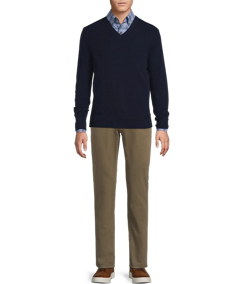 Cremieux Blue Label Heather Twill Long Sleeve Woven Shirt