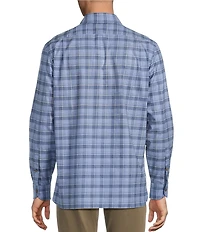 Cremieux Blue Label Heather Twill Plaid Long Sleeve Woven Shirt