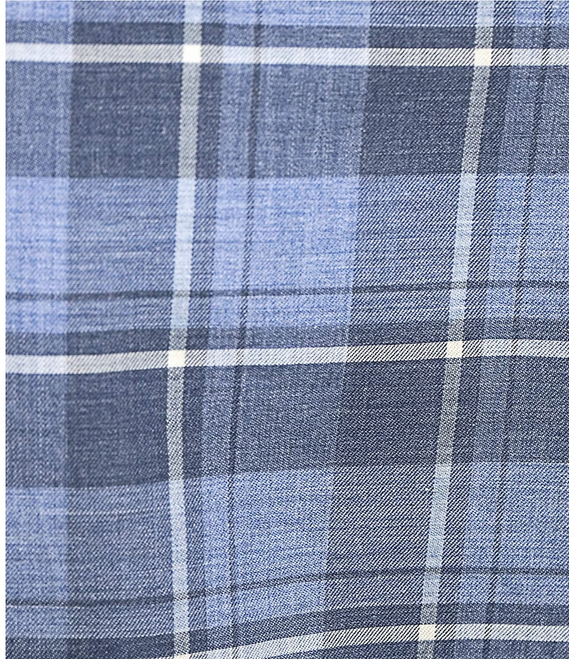 Cremieux Blue Label Heather Twill Plaid Long Sleeve Woven Shirt