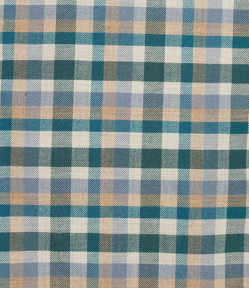 Cremieux Blue Label Heather Twill Small Check Long Sleeve Woven Shirt