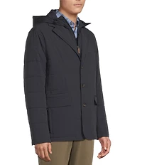 Cremieux Blue Label Herringbone Hooded Blazer Jacket