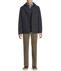 Cremieux Blue Label Herringbone Hooded Blazer Jacket