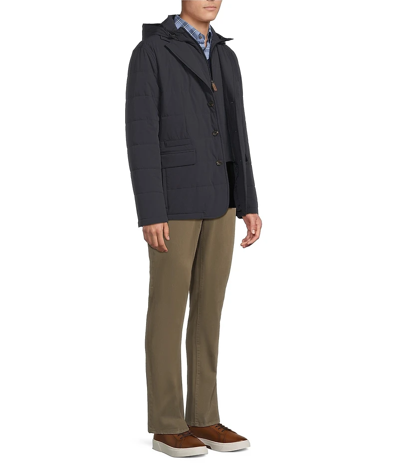 Cremieux Blue Label Herringbone Hooded Blazer Jacket