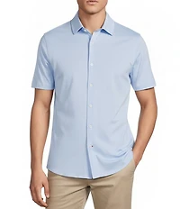 Cremieux Blue Label Interlock Coat Front Knit Shirt