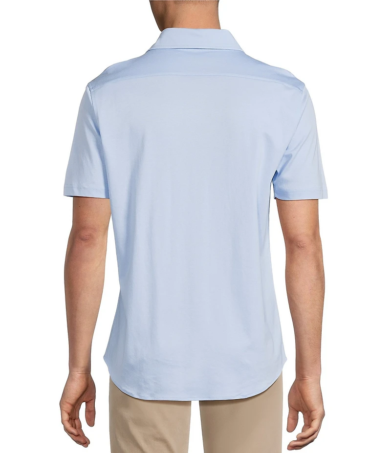 Cremieux Blue Label Interlock Coat Front Knit Shirt