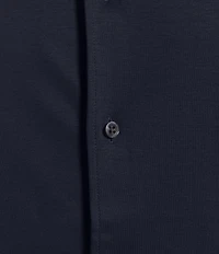 Cremieux Blue Label Interlock Coat Front Long Sleeve Knit Shirt
