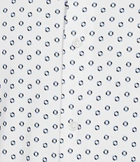 Cremieux Blue Label Jersey Knit Geo Print Short Sleeve Coat Front Shirt