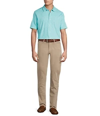 Cremieux Blue Label Jersey Knit Paisley Print Short Sleeve Button Front Shirt