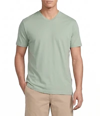Cremieux Blue Label Jersey Knit Short Sleeve V-Neck T-Shirt